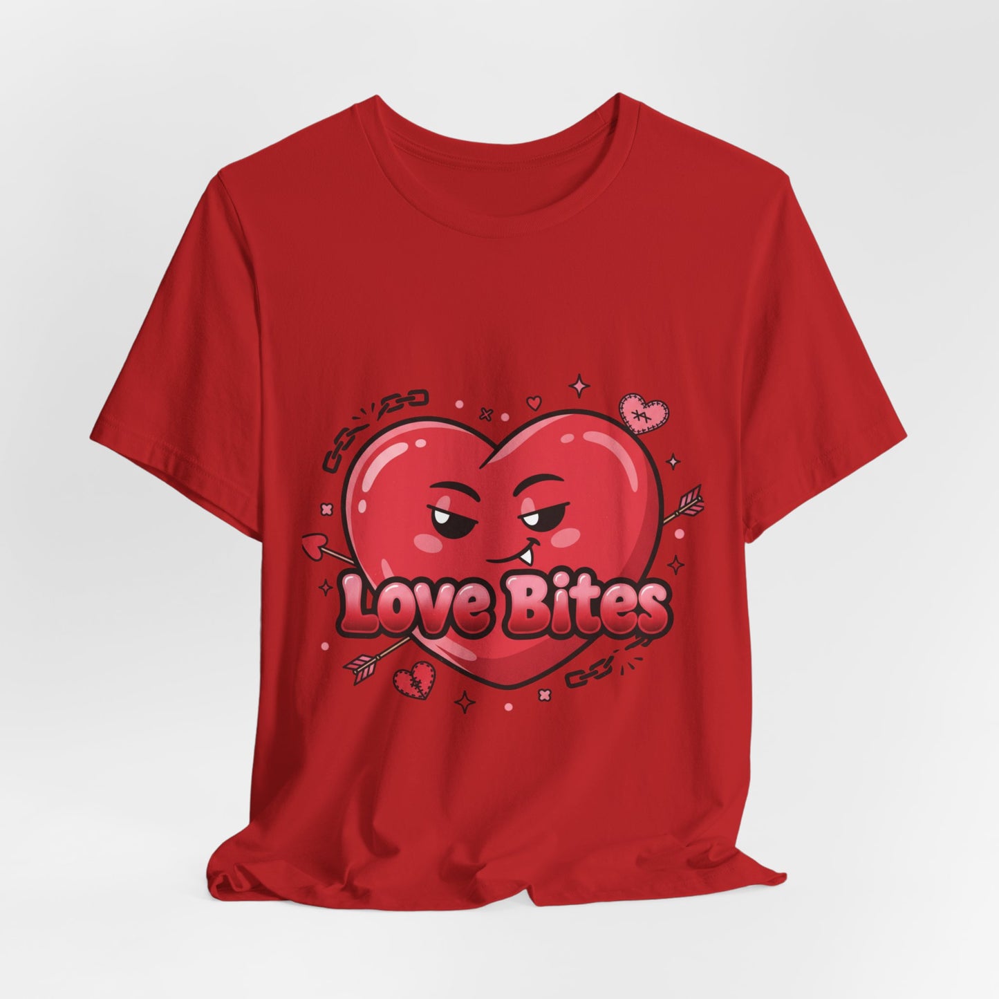 Love Bites Heart Tee | ironic valentines, sarcastic hearts