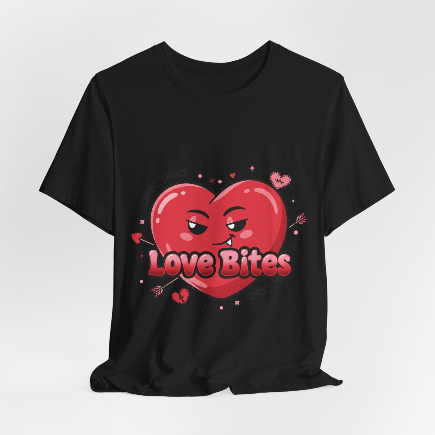 Love Bites Heart Tee | ironic valentines, sarcastic hearts