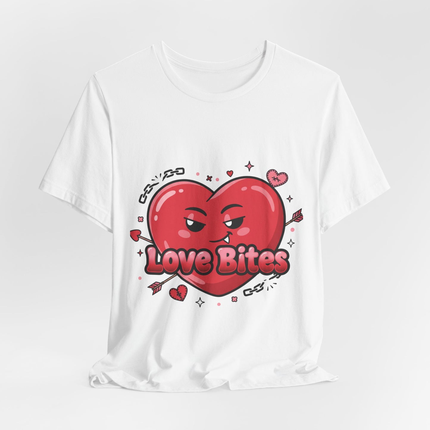 Love Bites Heart Tee | ironic valentines, sarcastic hearts
