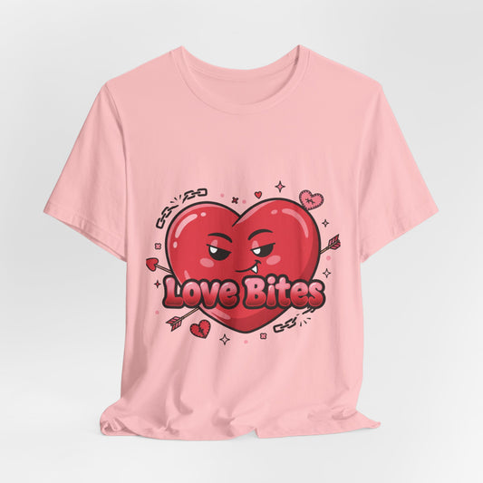 Love Bites Heart Tee | ironic valentines, sarcastic hearts