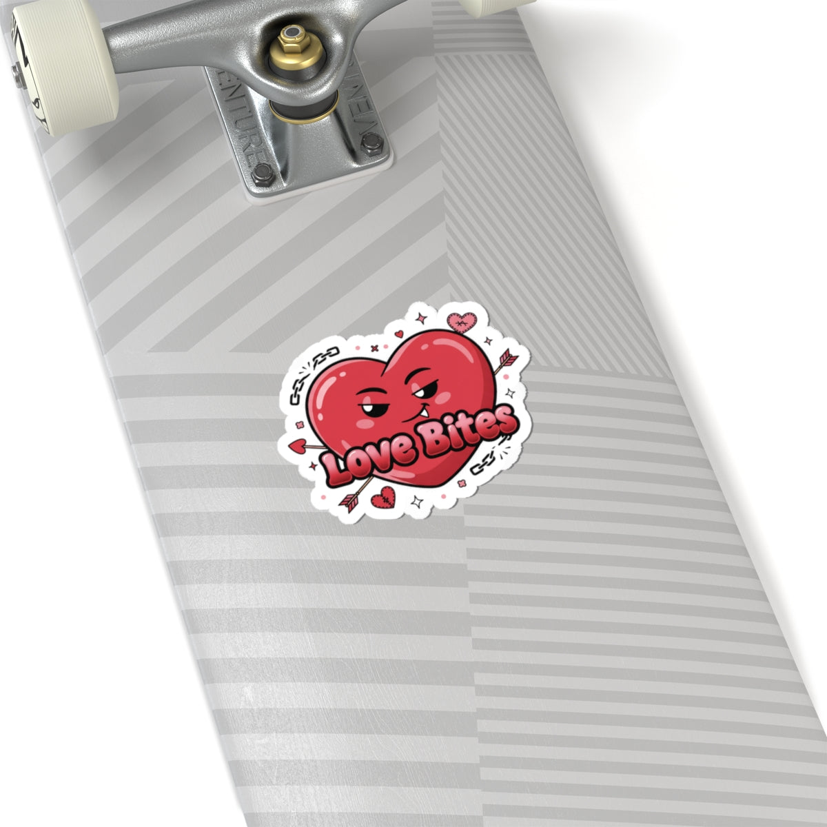 Love Bites Heart Sticker | ironic valentines, sarcastic hearts