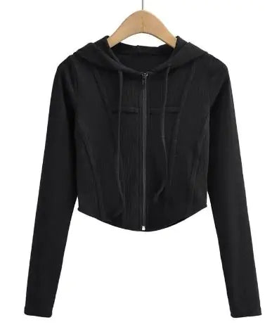 Hooded Cardigan Top Jacket